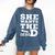 She Wants The EdD Graduation Doctorate EdD Graduate Comfort Colors Sweatshirt Denim