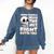 Skeleton Coffee Lover Introvert Comfort Colors Sweatshirt Denim