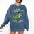 So Long Kindergarten Graduation Class 2025 Dinosaur Kids Comfort Colors Sweatshirt Denim