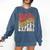 Social Distancing Expert Introvert Comfort Colors Sweatshirt Denim