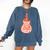Social Introverts Hang Out With Guitars Musician Guitarist Comfort Colors Sweatshirt Denim