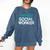 Social Worker Work Month MSW Graduation Masters Comfort Colors Sweatshirt Denim