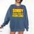 Sorry Im Not Good At Peopleing Introvert Comfort Colors Sweatshirt Denim