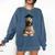 Spinone Italiano Dog Graduation Cap School Graduate Owner Men Women Kids Comfort Colors Sweatshirt Denim