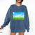 Out Standing In Her Field Graduation Tee Comfort Colors Sweatshirt Denim