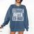 Straight Outta 5th Grade Graduation Motivational Comfort Colors Sweatshirt Denim