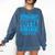 Straight Outta College Class Of 2018 Graduation Shirt Comfort Colors Sweatshirt Denim