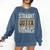Straight Outta Cosmetology School Leopard Graduation Comfort Colors Sweatshirt Denim