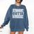 Straight Outta Elementary School Graduation Comfort Colors Sweatshirt Denim