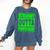 Straight Outta Fourth Grade Graduation Class Comfort Colors Sweatshirt Denim