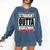 Straight Outta High School Class Of 2023 Graduation Comfort Colors Sweatshirt Denim