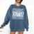 Straight Outta High School Senior Graduation Comfort Colors Sweatshirt Denim