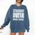 Straight Outta Middle School Class Of 2024 Graduation Comfort Colors Sweatshirt Denim