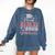 Super Proud Dad Of 2025 Graduate Senior Graduation Family Comfort Colors Sweatshirt Denim