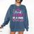 Super Proud Little Cousin Of 2025 Graduate Graduation Family Premium Tri-Blend Comfort Colors Sweatshirt Denim