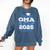Super Proud OMA Of 2025 Graduate Senior Graduation Family Comfort Colors Sweatshirt Denim