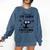 I Survived 8th Grade Graduated Cat Graduation Comfort Colors Sweatshirt Denim