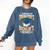 i Survived My Daughters Bachelor's Degree Graduation Gifts Comfort Colors Sweatshirt Denim