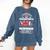I Survived My Daughter's Nursing Degree School Graduation Comfort Colors Sweatshirt Denim