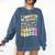 i Survived My Fiance's Nursing Degree Graduation Groovy Premium Comfort Colors Sweatshirt Denim