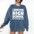 I Survived High School Class Of 2018 Graduation Comfort Colors Sweatshirt Denim