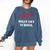 I Survived Military School Graduation Straight Outta Comfort Colors Sweatshirt Denim