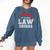 I Survived My Partner's Law Degree Graduation Shirt Comfort Colors Sweatshirt Denim