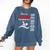 Swimming Team Senior Class Of 2025 Graduation 2025 Comfort Colors Sweatshirt Denim