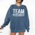 Team Overthinker Introvert Comfort Colors Sweatshirt Denim Team Overthinker Introvert Comfort Colors Sweatshirt Denim