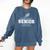Track & Field Senior Mom 2025 Graduation Year Comfort Colors Sweatshirt Denim