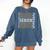 Weightlifting Senior Night Senior 2025 Graduation 42 Comfort Colors Sweatshirt Denim