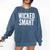 Wicked Smaht Boston Accent Graduation Tee Comfort Colors Sweatshirt Denim