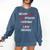 Woman Law Degree Graduation Diploma Party Comfort Colors Sweatshirt Denim