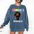 Women HBCU Grad 2025 College Graduation Apparel Comfort Colors Sweatshirt Denim