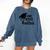 Women's One Degree Hotter College Masters PhD Graduation Party Comfort Colors Sweatshirt Denim