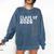 Women's Senior Class Of 2026 Graduation Year High School & College Comfort Colors Sweatshirt Denim