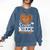 Women's Senior Niece Class Of 2026 Basketball Graduation Heart Comfort Colors Sweatshirt Denim