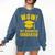 Wow Daughter Graduated Mom Dad Of A Senior Graduation Comfort Colors Sweatshirt Denim