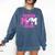 Wrestling Senior Mom Wrestling Senior 2026 Graduation Comfort Colors Sweatshirt Denim