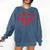 Wrestling Senior Night Wrestling Senior 2025 Graduation 11 Comfort Colors Sweatshirt Denim