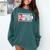 1 Social Battery Sarcastic Introverted Men Women Comfort Colors Sweatshirt Blue Spruce