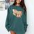 1977 Class Reunion Retro Class Of 77 High School Graduation Comfort Colors Sweatshirt Blue Spruce