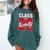 2 Sided Class Of 2026 Senior 2026 Graduation Comfort Colors Sweatshirt Blue Spruce