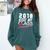 2018 Kiss My Class Goodbye Graduation Comfort Colors Sweatshirt Blue Spruce