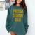 2018 Senior Dad High School Graduation Party SEN18R T Shirt Comfort Colors Sweatshirt Blue Spruce
