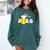 2018 Softball Senior Graduation Shirt For Girls Grad Comfort Colors Sweatshirt Blue Spruce