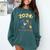2024 Year Of The Introvert New Year Adventures Comfort Colors Sweatshirt Blue Spruce 2024 Year Of The Introvert New Year Adventures Comfort Colors Sweatshirt Blue Spruce