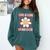 3rd Grade Graduation Cute Groovy Last Day Of Third Grade Comfort Colors Sweatshirt Blue Spruce
