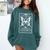 Anti-Social Butterfly Introvert Dislike People Comfort Colors Sweatshirt Blue Spruce