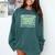 Anti-Social Introvert Butterfly Comfort Colors Sweatshirt Blue Spruce